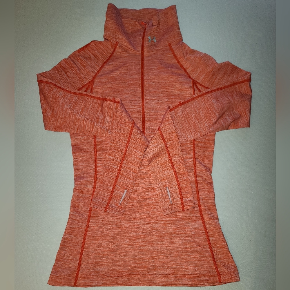 [EUC] Orange Under Armour Pullover Sweater - Small